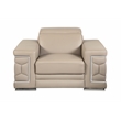 Titan Furnishings Genuine Italian Leather Upholstered Sofa Set in Beige