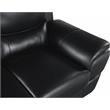 Titan Furnishings Modern Leather Upholstered Sofa Set in Black