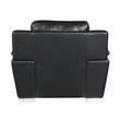Titan Furnishings Modern Leather Upholstered Sofa Set in Black