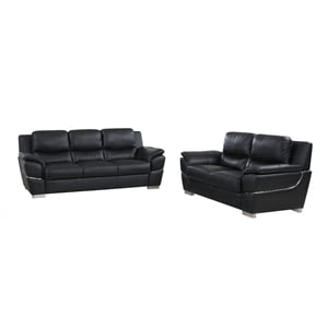 titan furnishings modern leather upholstery sofa & loveseat