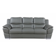 Titan Furnishings Modern Leather Upholstered Sofa Set in Gray