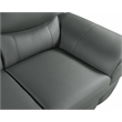Titan Furnishings Modern Leather Upholstered Sofa Set in Gray