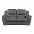Titan Furnishings Modern Leather Upholstered Sofa Set in Gray