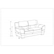 Titan Furnishings Modern Leather Upholstered Sofa Set in Gray