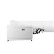 Titan Furnishings 8-Piece 2-Console 3-Power Reclining Leather Sectional in White