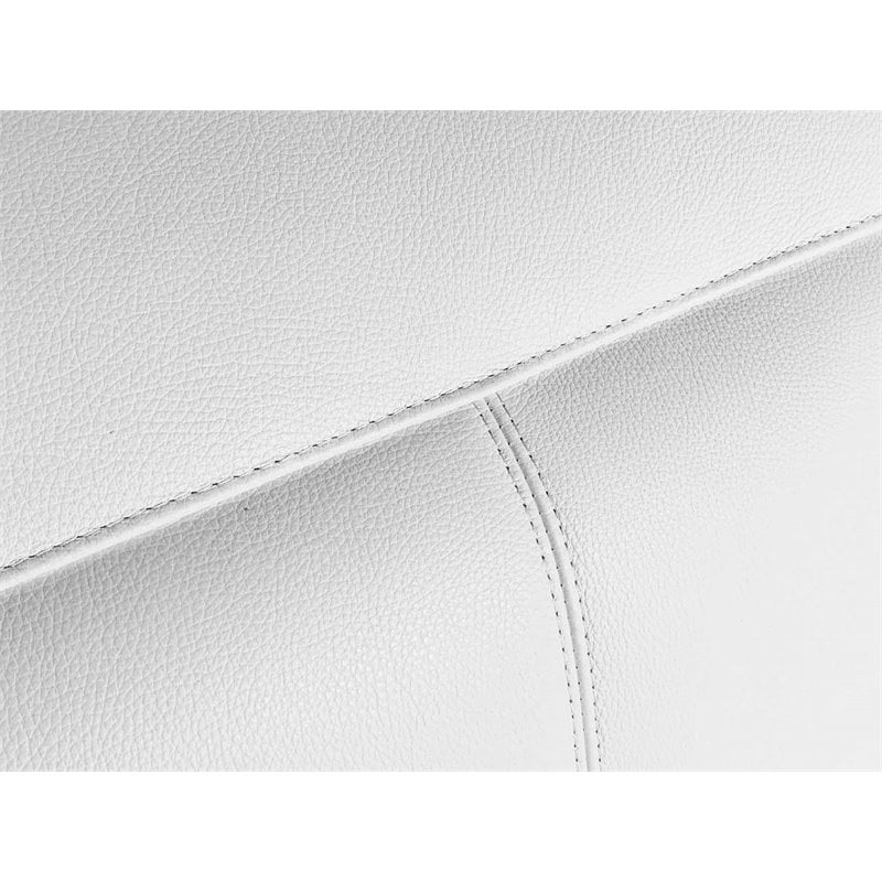 Titan Furnishings 8-Piece 2-Console 3-Power Reclining Leather Sectional in White