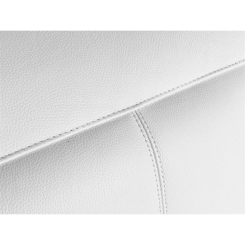 Titan Furnishings 7-Piece 1 Console 4-Power Reclining Leather Sectional in White