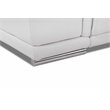 Titan Furnishings Genuine Italian Leather Power Reclining Sofa in White