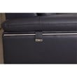Titan Furnishings Modern Genuine Italian Leather Sectional in Blue