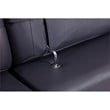 Titan Furnishings Modern Genuine Italian Leather Sectional in Blue
