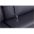 Titan Furnishings Modern Genuine Italian Leather Upholstered Sofa Set in Navy
