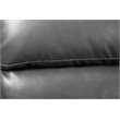 Titan Furnishings Modern Faux Leather Console Loveseat in Gray