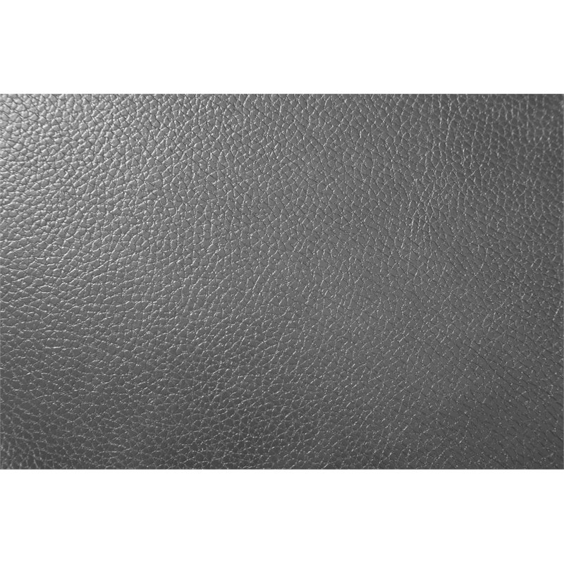 Titan Furnishings Modern Faux Leather Console Loveseat in Gray