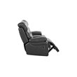 Titan Furnishings Modern Faux Leather Console Loveseat in Gray