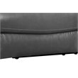 Titan Furnishings Modern Faux Leather Console Loveseat in Gray