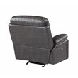 Titan Furnishings Modern Faux Leather Power Reclining Chair in Gray