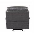 Titan Furnishings Modern Faux Leather Power Reclining Chair in Gray