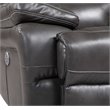 Titan Furnishings Modern Faux Leather Power Reclining Chair in Gray