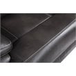 Titan Furnishings Modern Faux Leather Power Reclining Sofa in Gray
