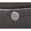 Titan Furnishings Modern Faux Leather Power Reclining Sofa in Gray