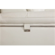 Titan Furnishings Modern Genuine Italian Leather Upholstered Sofa Set in White