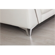Titan Furnishings Modern Genuine Italian Leather Upholstered Sofa Set in White