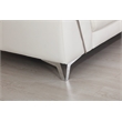 Titan Furnishings Modern Genuine Italian Leather Upholstered Sofa Set in White