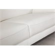Titan Furnishings Modern Genuine Italian Leather Upholstered Sofa Set in White