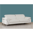 Titan Furnishings Modern Genuine Italian Leather Upholstered Sofa Set in White