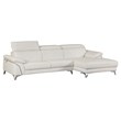 Titan Furnishings Modern Genuine Italian Leather Sectional in White