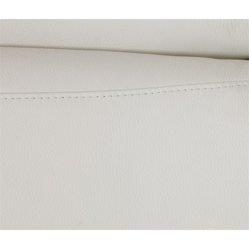 Titan Furnishings Modern Genuine Italian Leather Sectional in White