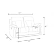 Titan Furnishings Transitional Microfiber Fabric Loveseat in Beige