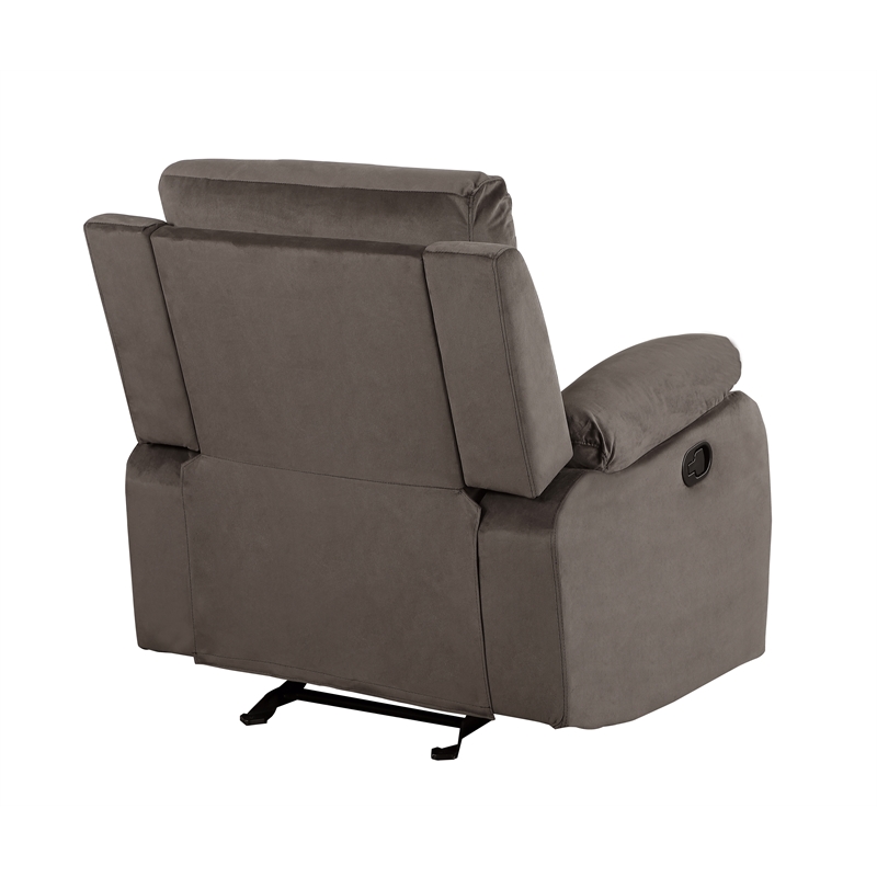 Titan Furnishings Transitional Microfiber Fabric Chair in Brown