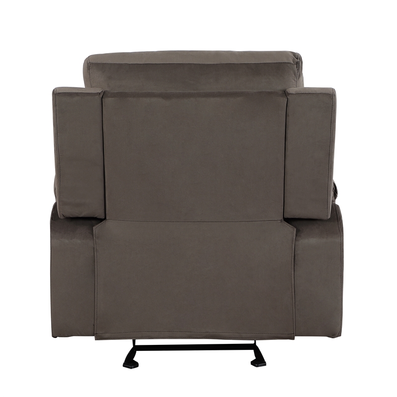 Titan Furnishings Transitional Microfiber Fabric Chair in Brown