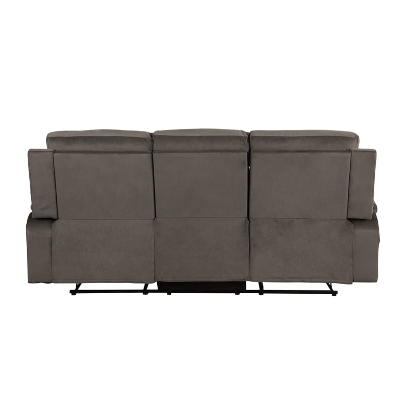 Titan Furnishings Transitional Microfiber Fabric Sofa in Brown Color