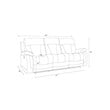 Titan Furnishings Transitional Microfiber Fabric Sofa and Loveseat in Gray