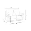 Titan Furnishings Transitional Microfiber Fabric Sofa and Loveseat in Gray