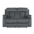 Titan Furnishings Transitional Microfiber Fabric Sofa and Loveseat in Gray