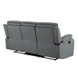 Titan Furnishings Transitional Microfiber Fabric Sofa and Loveseat in Gray