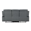 Titan Furnishings Transitional Microfiber Fabric Sofa and Loveseat in Gray