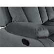 Titan Furnishings Transitional Microfiber Fabric Sofa and Loveseat in Gray