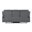 Titan Furnishings Transitional Microfiber Fabric Sofa in Gray