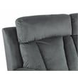 Titan Furnishings Transitional Microfiber Fabric Sofa in Gray
