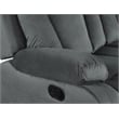 Titan Furnishings Transitional Microfiber Fabric Sofa in Gray