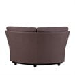 Titan Furnishings Transitional Chanille Fabric Sectional in Brown