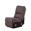 Titan Furnishings Transitional Chanille Fabric Sectional in Brown