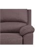 Titan Furnishings Transitional Chanille Fabric Sectional in Brown