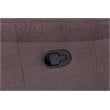 Titan Furnishings Transitional Chanille Fabric Sectional in Brown