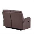 Titan Furnishings Transitional Chanille Fabric Sectional in Brown