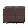 Titan Furnishings Transitional Chanille Fabric Sectional in Brown